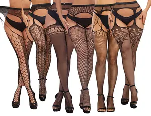 6pcs-Womens Minimalist Geometric  Tights High Elastic Soft Mesh Stockings Contemporary Pantyhose for Summer Lifestyle Outfits Trendy Style Gift