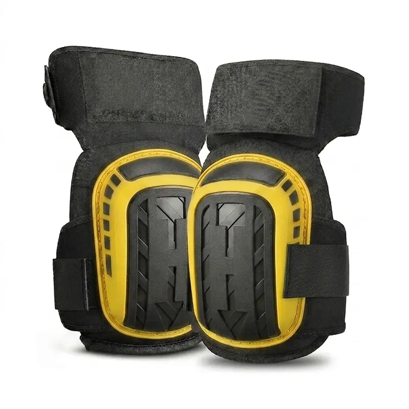 HOMUG Work Knee Pads for Men & Women, heavy-duty knee protection with double gel cushion, extra-thick foam & adjustable non-slip straps for flooring, roofing, gardening & DIY work