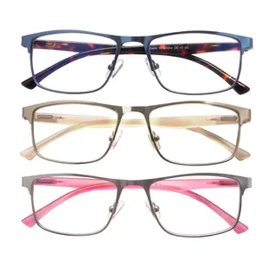 3 Pack Reading Glasses Blue Light Blocking Anti Eye Strain Spring Hinge HD Lens Unisex for Reading Computer TV Eyeglasses