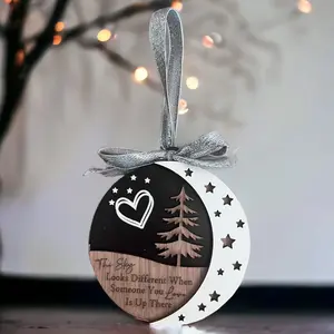 The Sky Looks Different When You Have Someone Up There Ornament, Memorial Christmas Ornament, Loss of Loved One, In Memory Of Ornament, Loss of Mother, Loss of Father, Loss of Brother, Loss of Sister, Loss of Grandparents, Loss of Son, Loss of Daughter