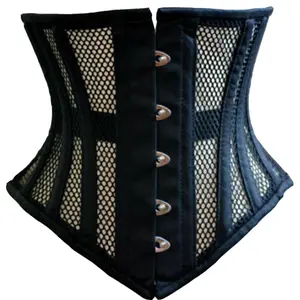 Women's Underbust Body Shaper steel boned Waist Training Mesh Breathable costume hourglass Corset Shapewear Womenswear