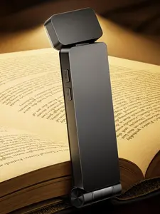 Book Light, 3-Color & 5-Brightness Reading Light, 80-hr Lasting Rechargeable Book Light, Perfect Reading Lights for Books in Bed, Knitting, Repairing, Book Lovers Gifts
