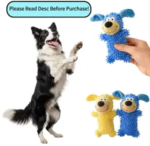 Interactive plush dog toy that squeaks, suitable for throwing and retrieving games and for interaction between owner and pet. Suitable for light chewing by medium/small dogs; requires supervision; extends playtime and prolongs product lifespan. squeaky