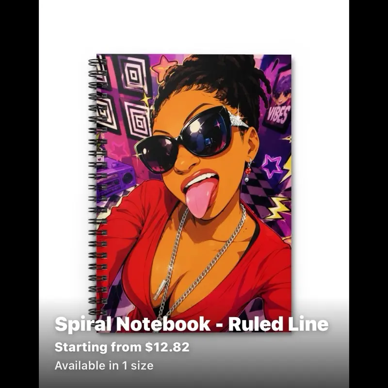 Custom Portrait Design Spiral Notebook, School & Education Use Textbook-Style Journal