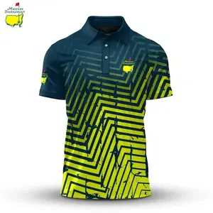 Neon Masters Inspired Golf Polo Shirt 2026 Bright Golf Aesthetic Casual Sport Outfit Tee