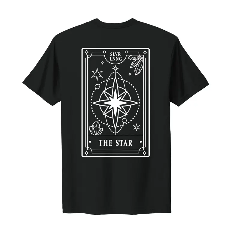 Tarot Card Tshirts with Crystal infused ink!designs infused  with Rose Quartz , Clear Quartz, Moonstone, Citrine , Amethyst or Carnelian infused ink- Graphic T-shirt.Gift for her.Holiday Gift