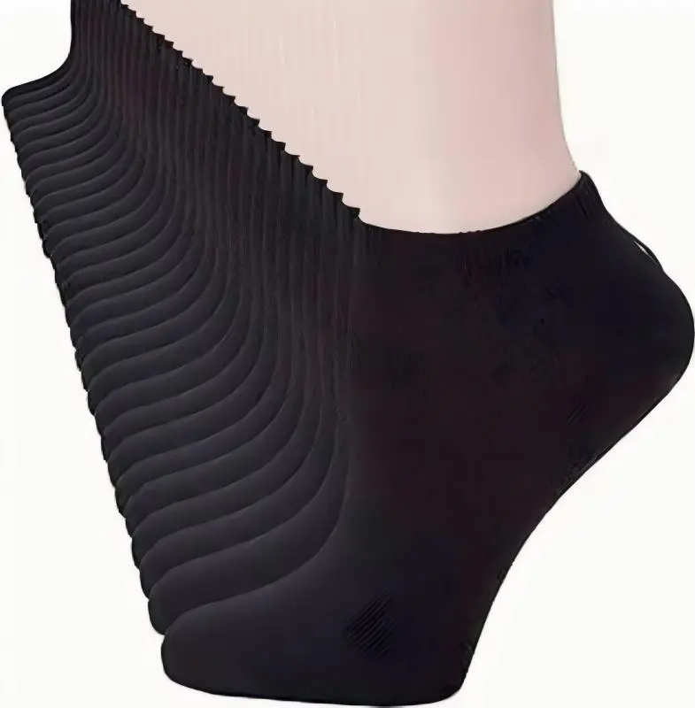 Women's 10-Pack Solid Color Ankle Socks - Durable, Breathable, Athletic, Easy-to-Maintain, Versatile Beige Socks Perfect for Casual Outfits, Activewear