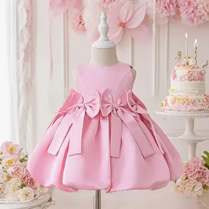 3051 girl bowknot dress skirt elegant design suitable for birthday gift birthday party anniversary