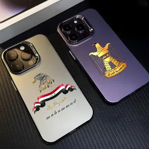 PIKPAKA Iraqi Iraq National Flag Logo Phone Case For IPhone 17 16 15 14 13 12 11 Pro Max Air Matte Laser Aurora Shockproof Funda Anti-Drop Anti-Fingerprint Cover