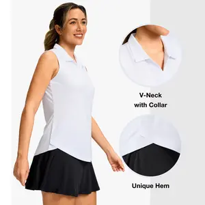 G Gradual Sleeveless Golf Shirts for Women Collared V Neck Tennis Tank Top Cooling Polo UPF 50+ Quick Dry Lightweight Stylish Jersey Athletic Outfit Workout Tops Sport Top SummerVibes #TikTokShopStockUp