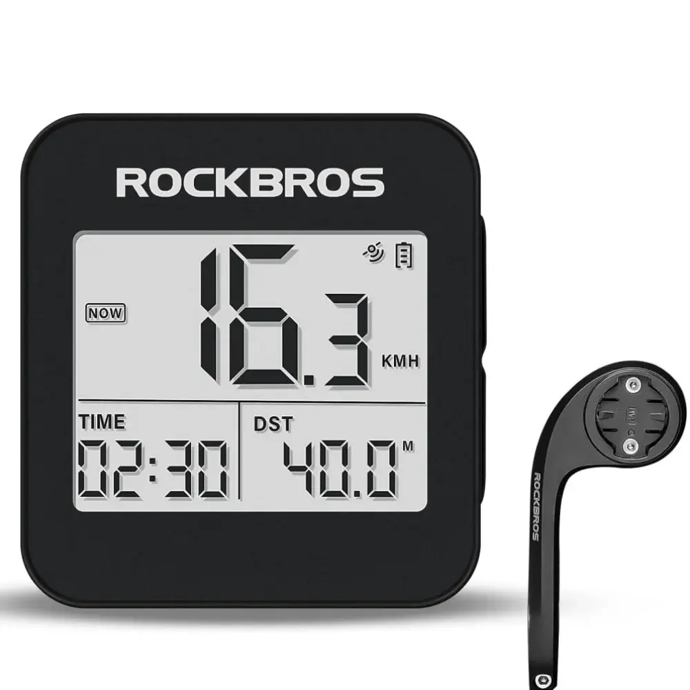 ROCKBROS GPS Bike Computer, Accurate Wireless Speedometer with Backlight for Cycling Sports & Outdoor Recreation