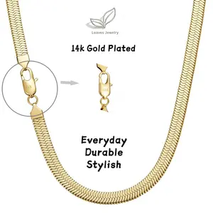 14K Real Gold-Plated Stainless Steel Jewelry Necklaces Bracelets Chain Width 7MM Waterproof and Rustproof Comfortable to WearCasual DailyWear Accessories The Best Gifts for Boys and Girls