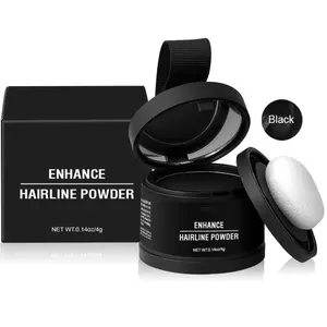 2 PCS NaturalHairline Powder,Instantly Conceals Hair Loss, Root Touch up Powder with Squalane for Natural Finish & Grey Touch Ups Windproof & Sweatproof