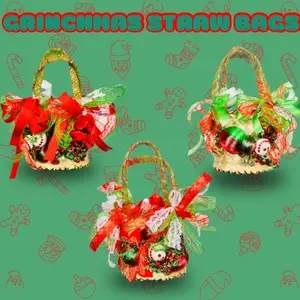 Grinchmas Mini Junky Straw Bags