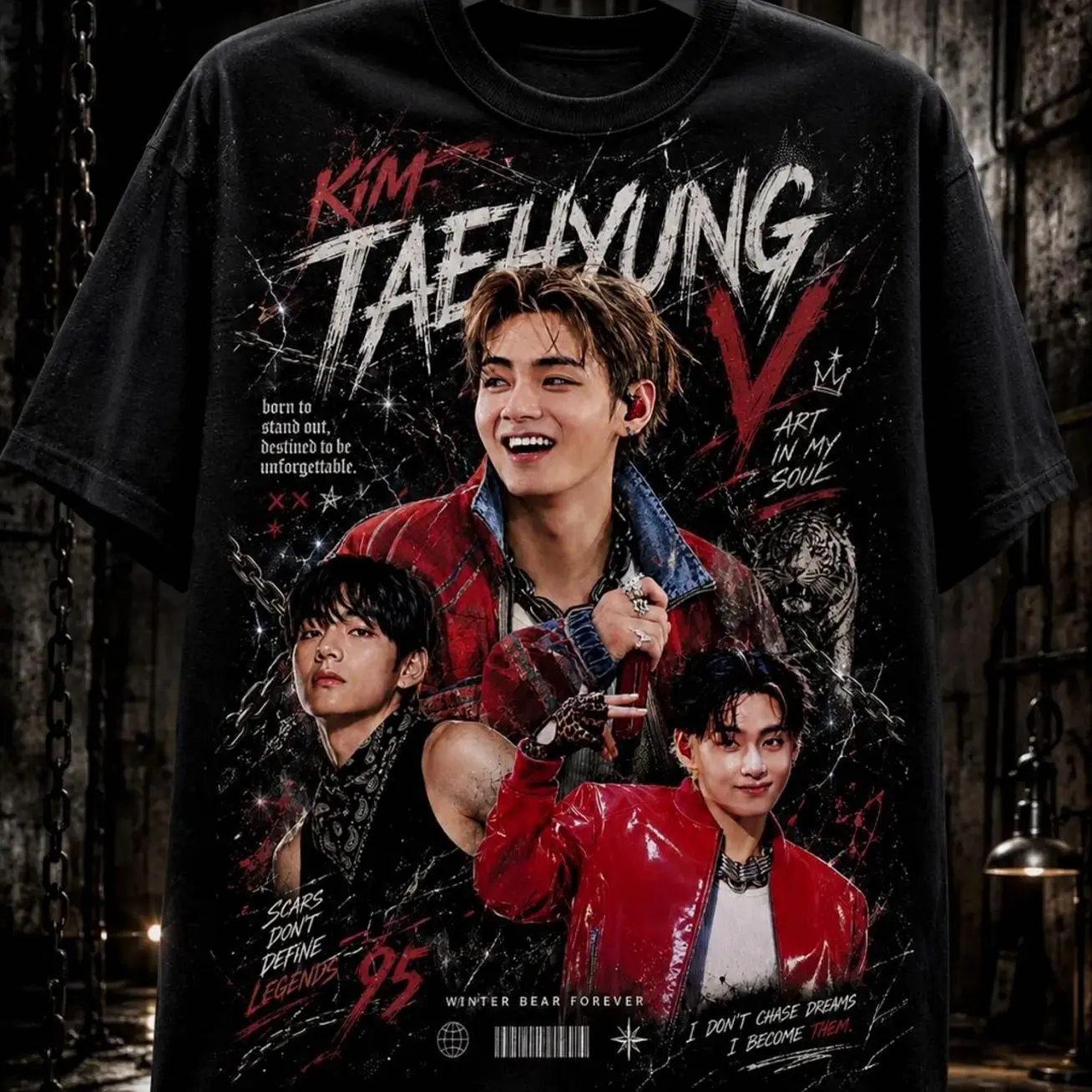 Kim Taehyung shirt,Golden Era Inspired Shirt,Idol Graphic,black and white shirt,Kim Taehyung  for Fans,Korean Pop Aesthetic Streetwear V9D