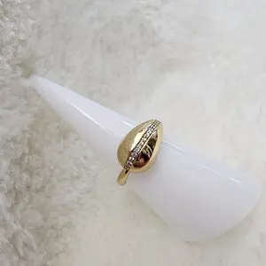 Gold Laminated "Drop" Design Ring - Elegant Everyday Wear Jewelry, Gold Plated, Versatile & Timeless, Available in Sizes 6, 7, 8, 9