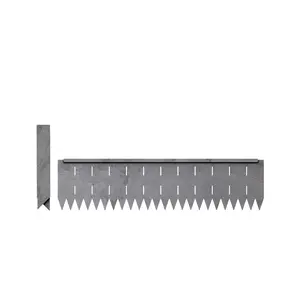 Hammer-In Landscape Edging - Cor-Ten Steel - 2ft Drainage Strips - Plus Connector Clips