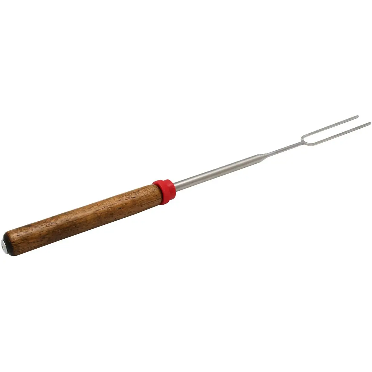 Coghlan's Sturdy Portable Telescoping Camping Fork - Stainless Steel Shaft, Wooden Handle, Extends to 34 in, Outdoor Camp Kitchen Utensil