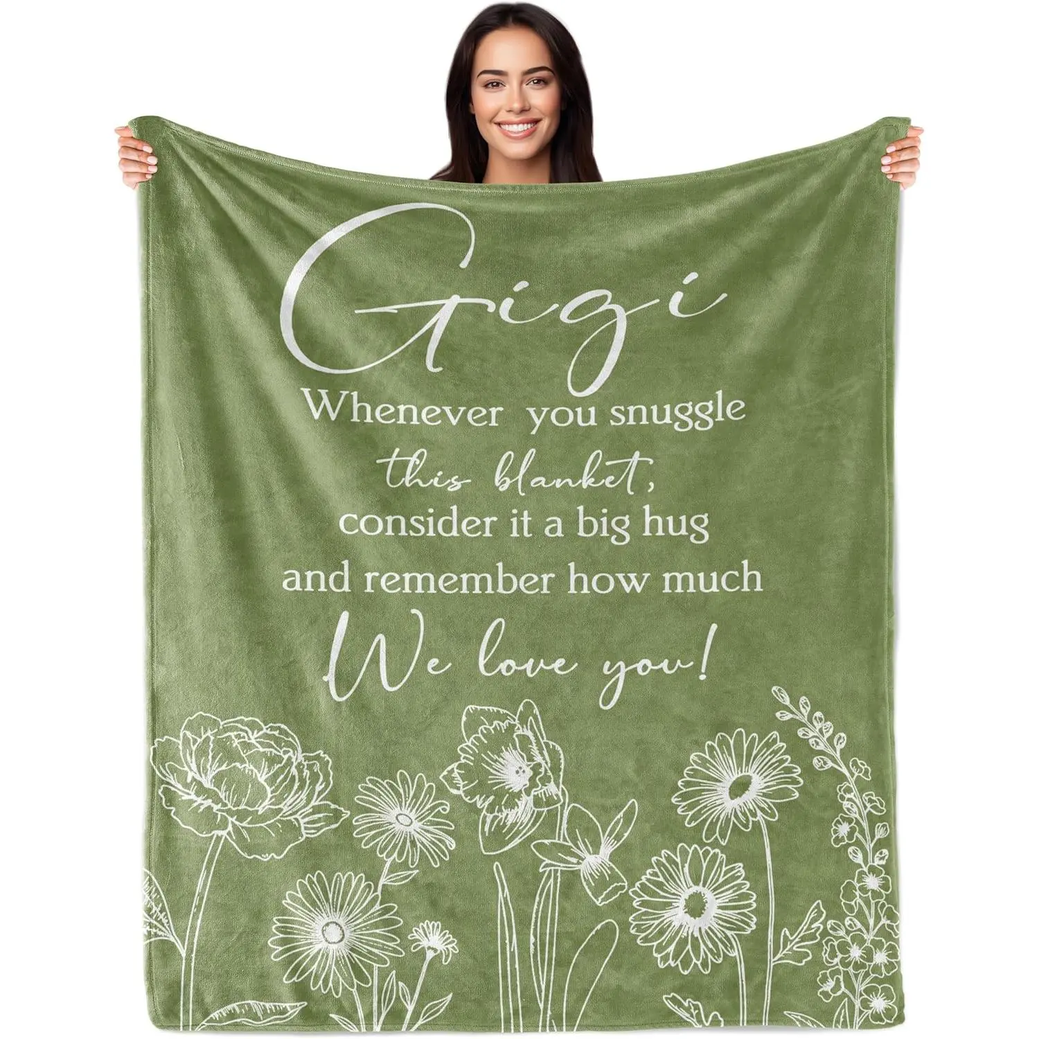 Gigi Gifts for Grandma, Gigis Gift from Grandchildren Grandkid, Best Gigis Ever Gift, Presents Ideas for Grandma Nana Mimi Granny, Best Grandmas Presents Ideas 60"X50" Blanket