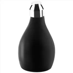 Powder Spray Bottle, Refillable Silicone Powder Dispenser Empty Powder Container for Barber, Durable Black Powder Sprayer for Loose Powder, Bath Powder