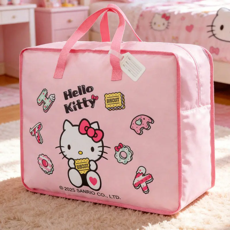 L Sanrio Storage Bag Hello Kitty Large Capacity Carry On Luggage for College Dorms