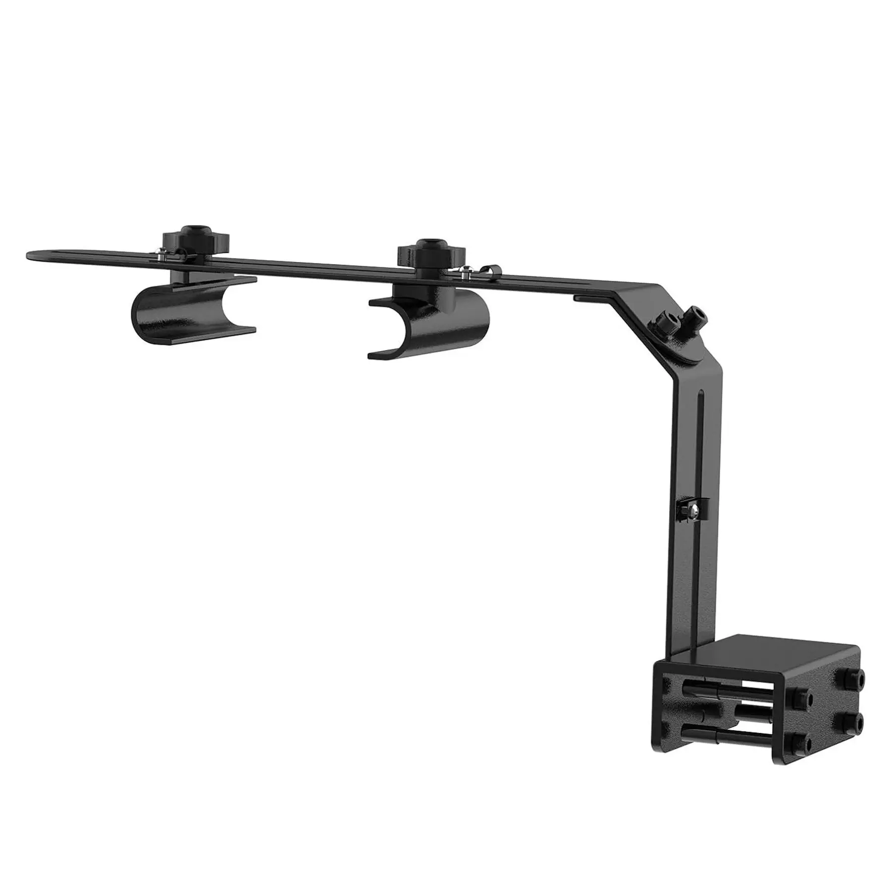 hygger Aquarium Light Riser Fits, Universal Fish Tank Light Holder Adjustable Led Aquarium Light Mounting Bracket, Sturdy Aluminum Ultra Wide