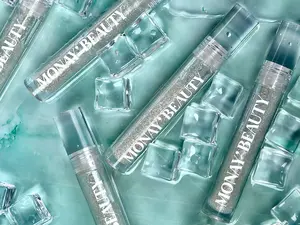 MONAY BEAUTY Silver Star Holo Glitter Gloss with Sweet Scent & Dazzling Shine Handmade with Grapeseed Oil Coconut Oil & Vitamin E