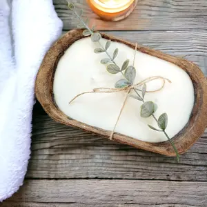 16 oz Dough Bowl triple wick soy candle Gift