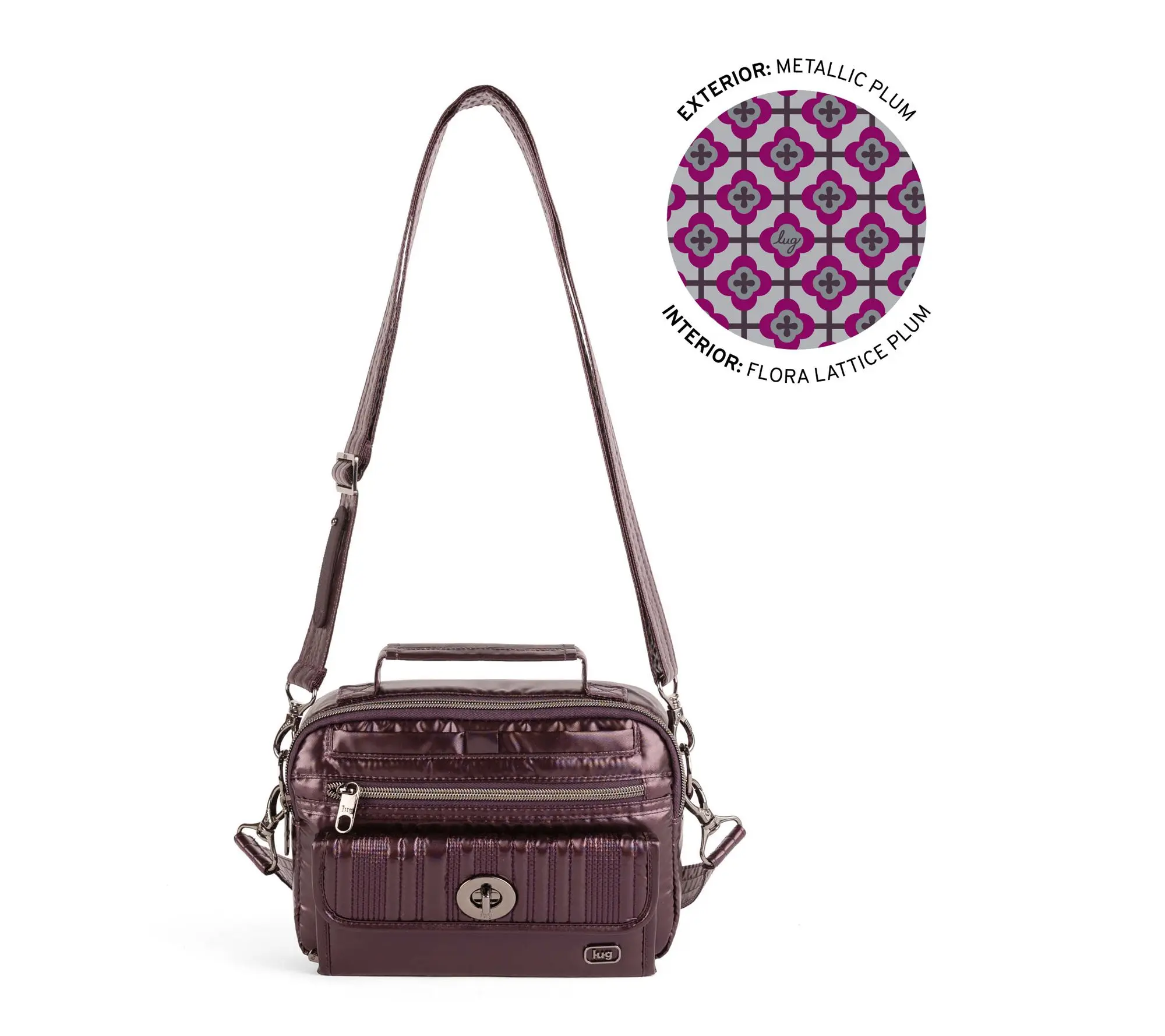 Lug Quilted Crossbody with RFID & Charm Bar- Switch SE