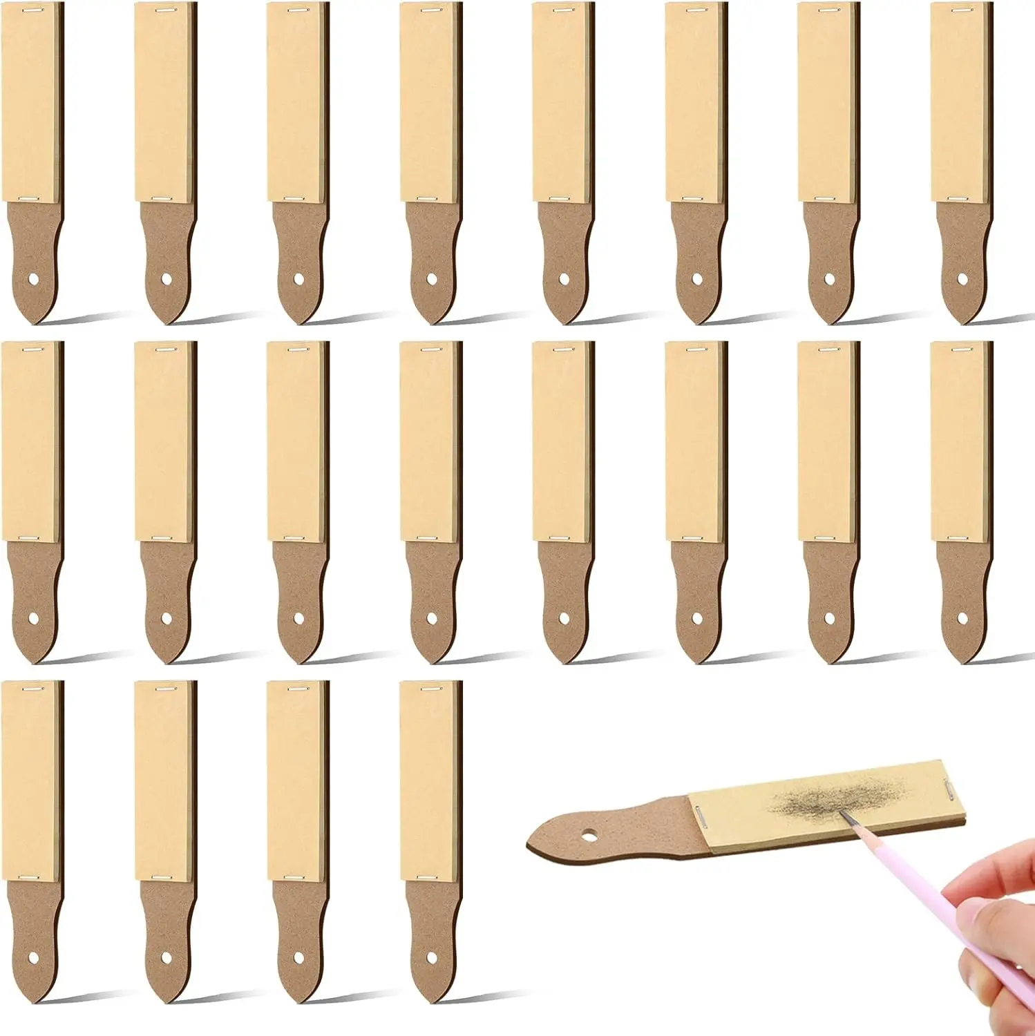 Sandpaper Sharpener Sketch Sandpaper Pencil Sharpeners for Artists Charcoal Pencil Pointer for Adults Teens Pastel Sticks Drawing Tool (20)