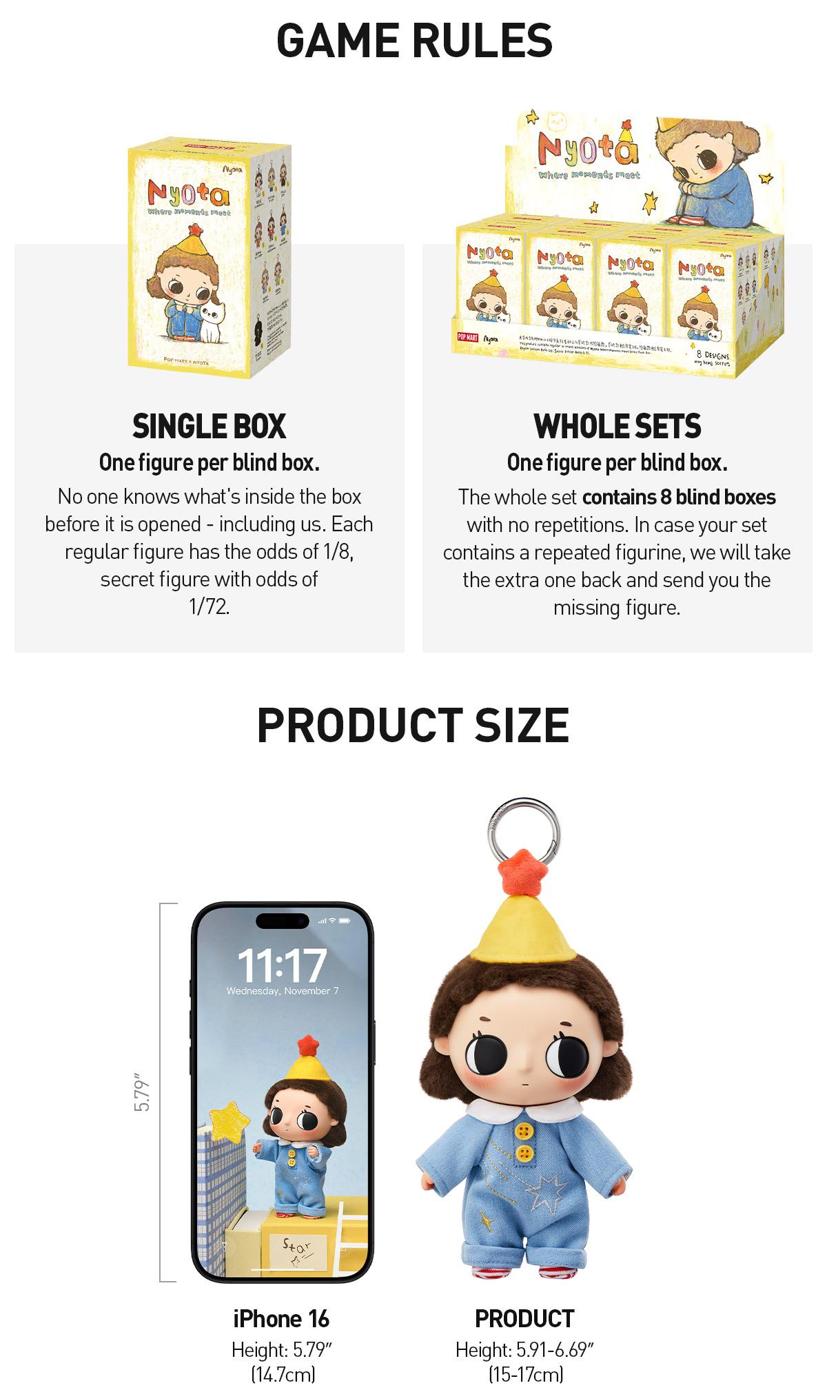 POP MART Nyota Where Moments Meet Series Plush Doll Blind Box