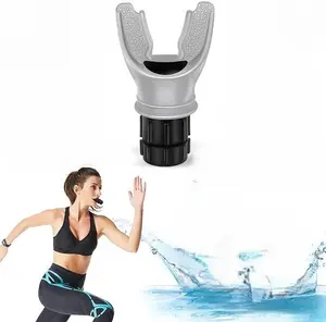 Running Breathing Trainer,Vital Capacity Trainer, Portable, Adjustable Resistance Settings, Soft Silicone Fit.