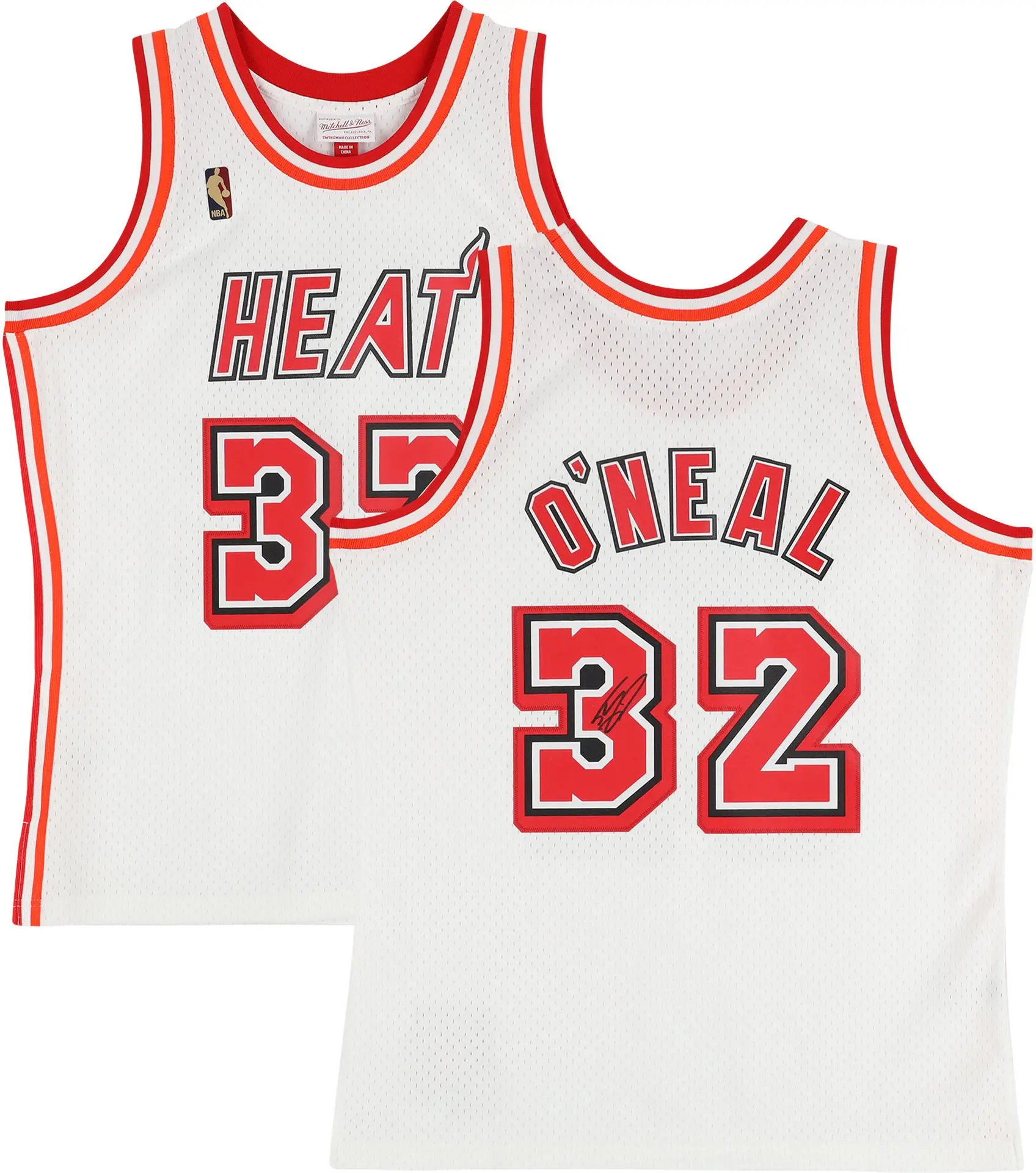 Shaquille O'Neal Miami Heat Autographed Mitchell & Ness 2007-08 White Swingman Jersey - Fanatics Authentic Certified