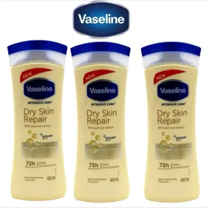 Vaseline Intensive Care Dry Skin Repair Lotion 400ml - Moisturizes & Hydrates for Daily Use - Soft & Comfortable Skin Care