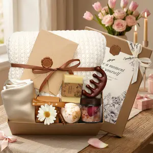 Mothers Day Gift Basket, Relaxing Spa Gifts, Birthday Gifts, Care Package, Unique Anniversary Gifts, For wives, girlfriends, friends, sisters, grandmothers, teachers, nurses, and more