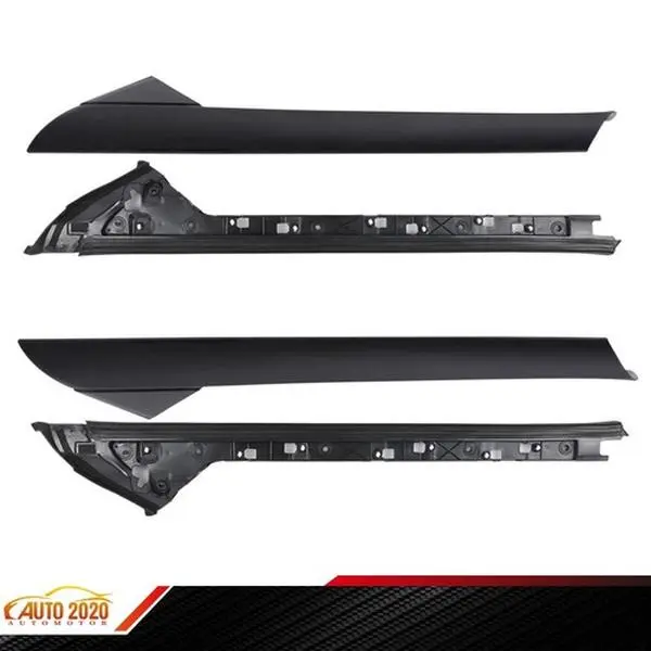 New Left/Right Pairs Replacement Windshield A-Pillar Inner & Outer Molding Trim Set, Requires Install, Fit For Ford Explorer 11-19