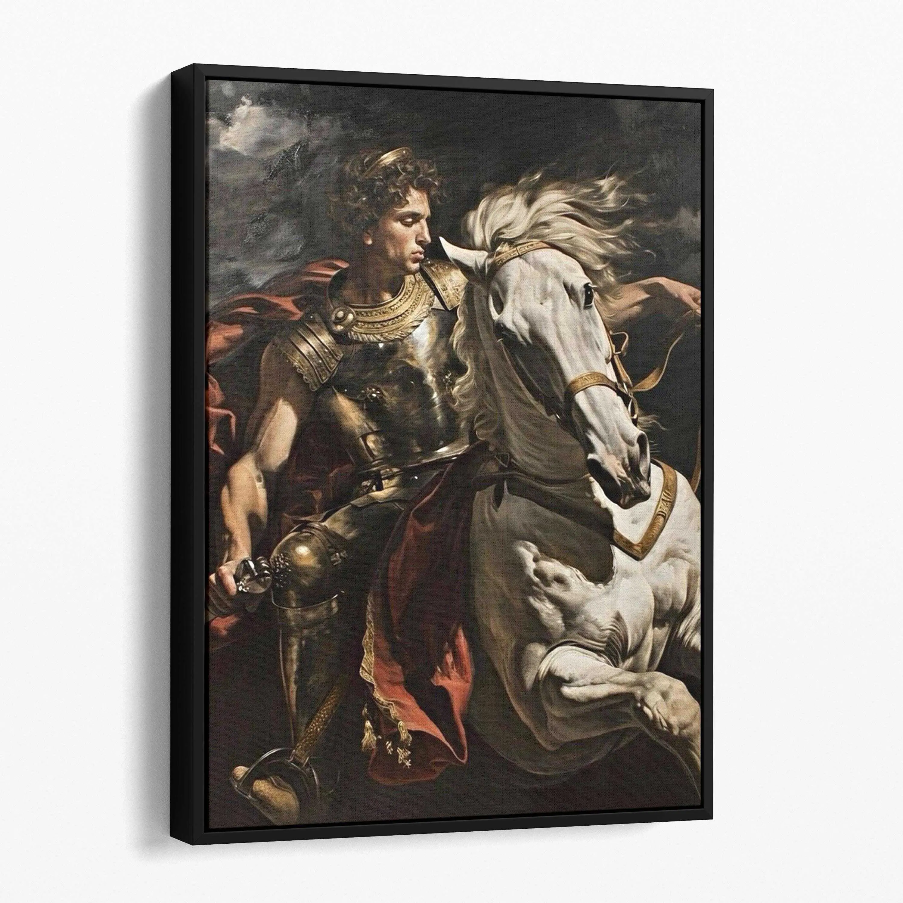 Alexander the Great On Horseback | Canvas Wall Art Print | Iconic Posters Prints Paintings Photos Home Decor POSTER
