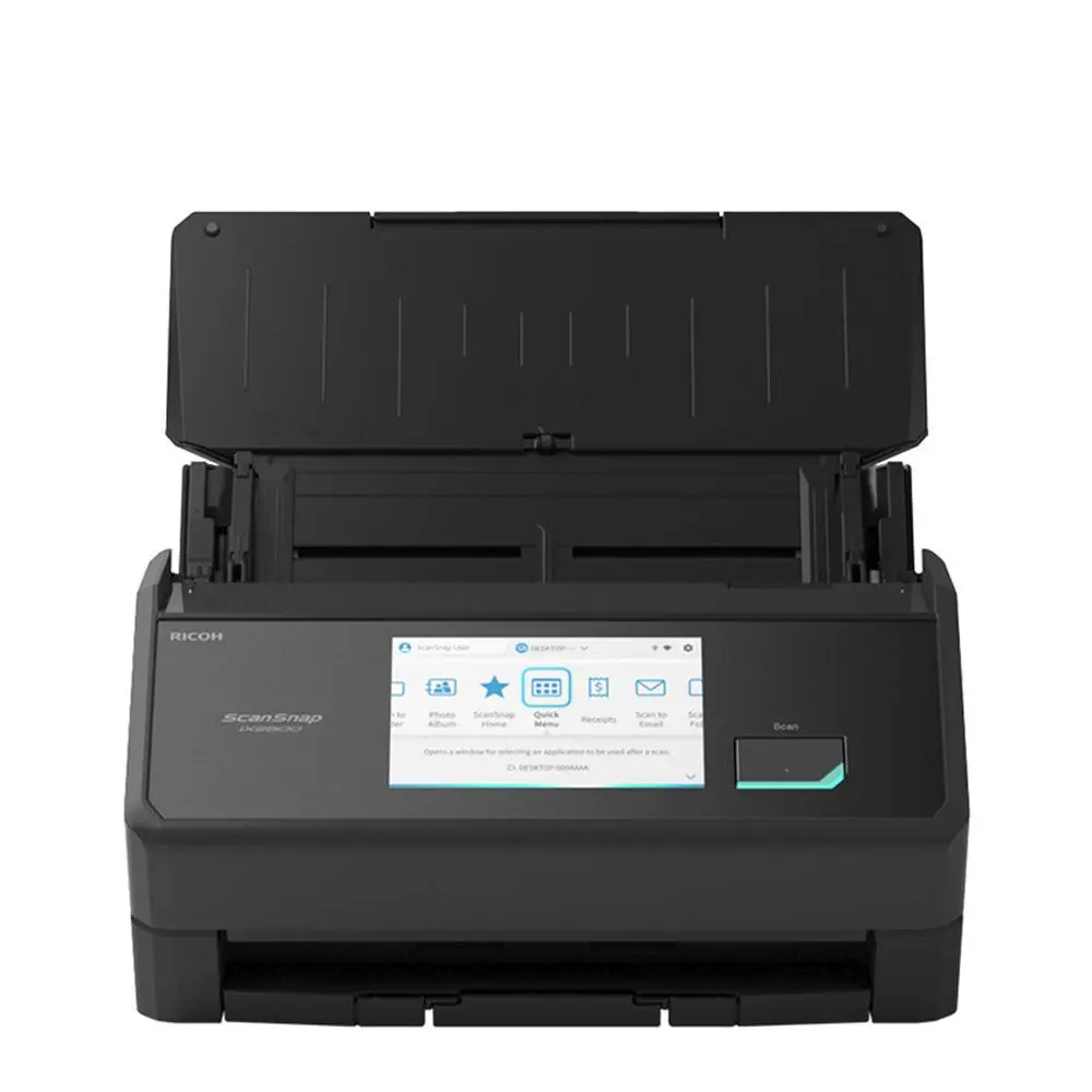 Ricoh ScanSnap iX2500 Touch Screen Document Scanner - Wi-Fi Enabled, High-Flexibility Design, Easy-to-Use, USB, Fast Paper-to-Digital Conversion, PC & MAC Compatible (Black) for Business Owners, Efficiency