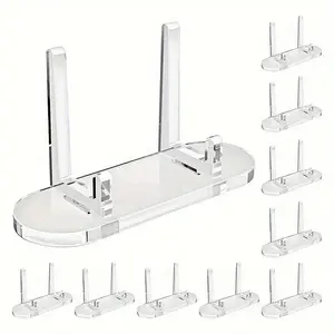 Transparent Card Display Stand, Card Tray, Durable Plastic Desktop Organizer, Suitable for Trading Cards, Business Cards, Photos, Artworks