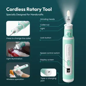 Resiners Cordless Rotary Tool Kit for Resin Drilling and Polishing