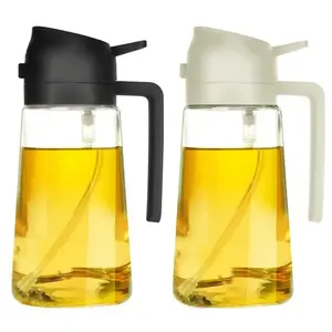 2 in 1 Oil Sprayer with Handle, Multifunctional Oil Spray Bottle, Anti-leakage Design Oil Sprayer for Cooking, Baking, Frying, Dispensers