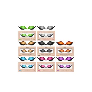zephoco Women's Eyeshadow Eyelash Stickers Portable Eye Makeup Stickers for Lazy People