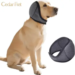 Dog Ears Cover, Dog Ear Muffs Noise Protection, Adjustable No Shake Ear Wrap Comfortable Quiet Dogs Calming Hood Blow,Doggy Head Warp Ear Protection for Hematoma Fireworks Bath Swim Blow
