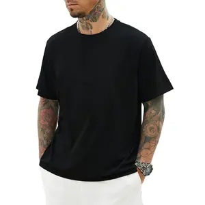 Men's Solid Color Cotton T-shirt, Summer Casual Short Sleeve Crewneck Tee, Breathable Gym Top, Regular Fit Workout Tops, Minimalist Everyday Menswear, Gym Clothes, Cotton Tee