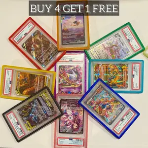 Sparkly PSA Card Guards - Premium Snap-In Slab Protector Cases NO CARD INCLUDED (20+ Colors and Limited Editions for Sports Cards, Pokemon, and other TCG Slabs)