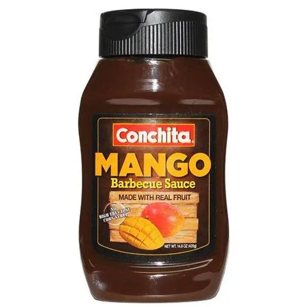 Conchita Mango-Tomato Flavor Barbecue Sauce, 14.8 oz Tropical Cooking Sauce for Caribbean Kitchens, Vegetarian Cookouts