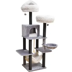 Deluxe Cat Tree: Comfort and Play for All Cats large multi-level