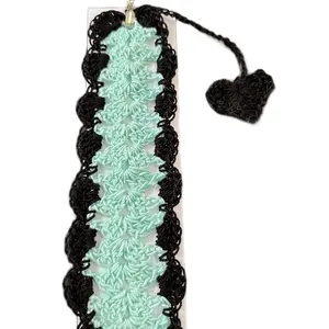 Handmade Crocheted Bookmark - Unique Craftsmanship, Soft Yarn, Fits Snugly, Ideal for Book Lovers & Aesthetic Readers