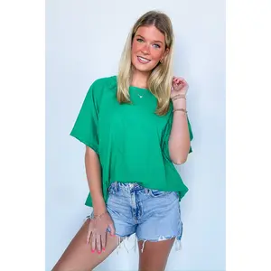 Lucy Oversized Short Sleeve Top