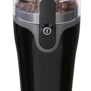 Electric Coffee Grinder For Beans, Spices and more, Stainless steel Blade, Removable Chamber Make Up To 12 Cups, Black.